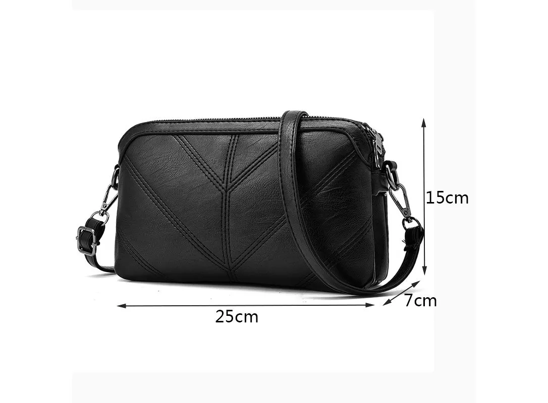 2020 High Quality Women Handbag Luxury Messenger Bag Soft pu Leather Shoulder Bag Fashion Ladies Crossbody Bags Female Bolsas|Sh