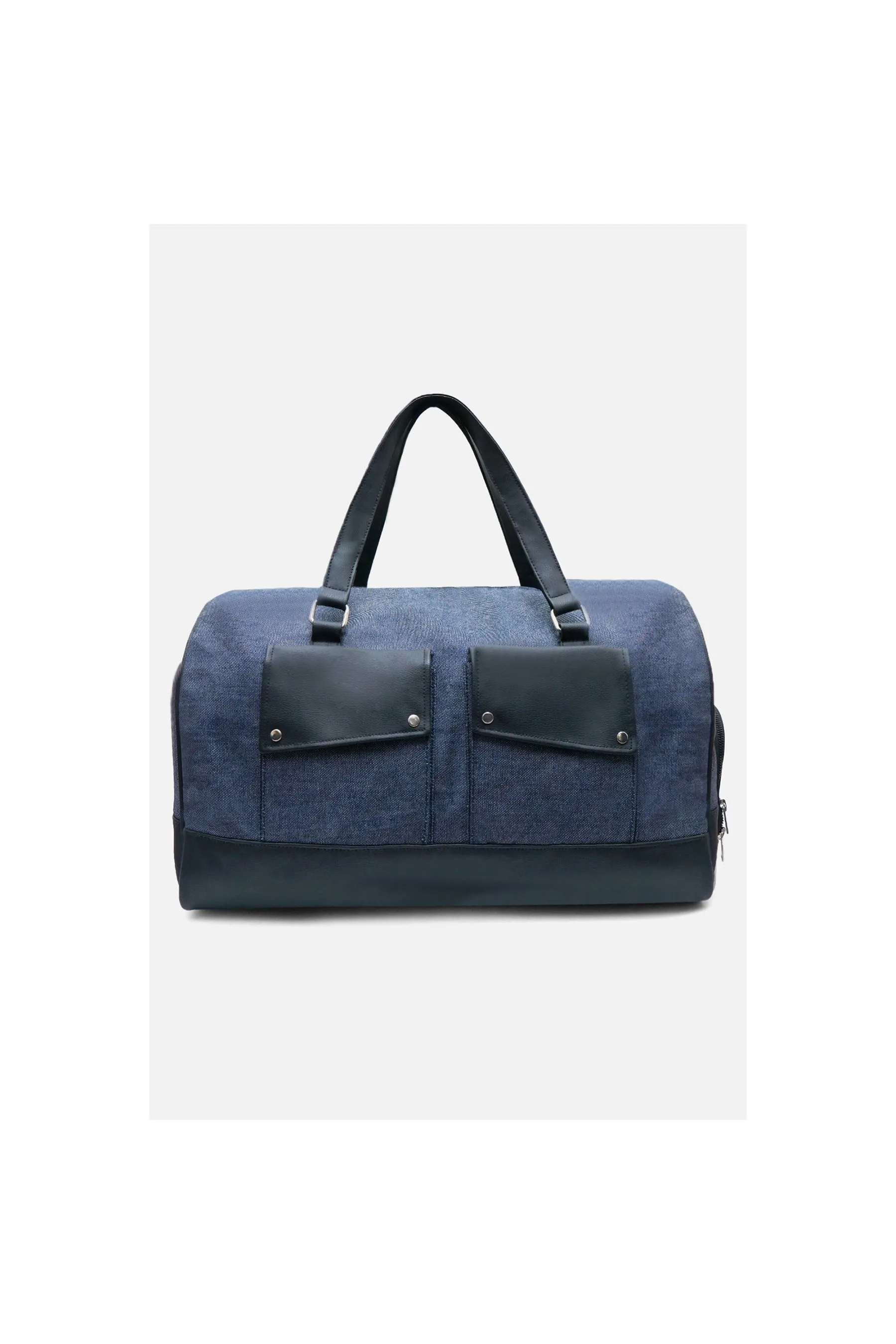 A TAILOR SON Denim Duffle Bag Denim Blue unisex Travel Bags