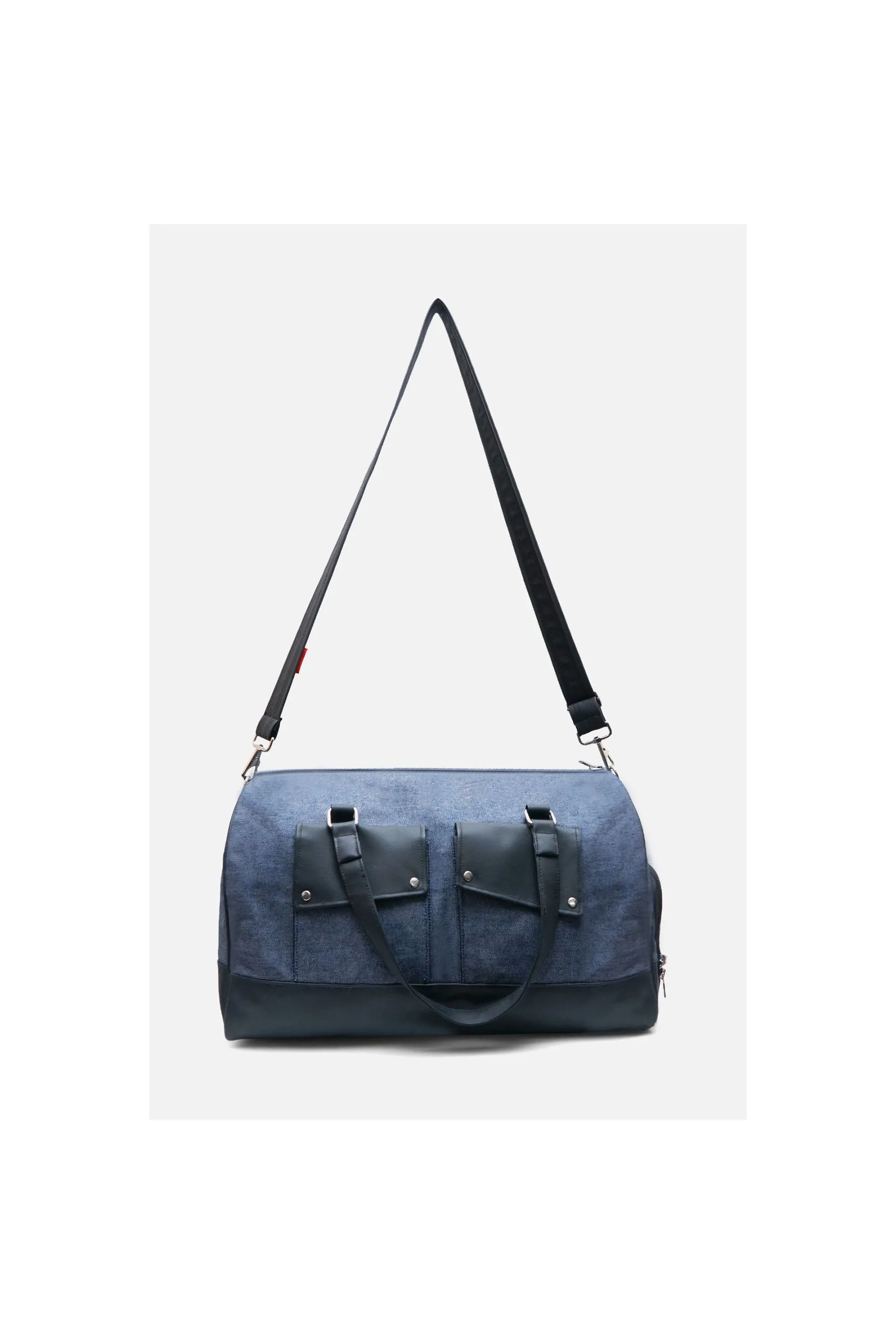 A TAILOR SON Denim Duffle Bag Denim Blue unisex Travel Bags