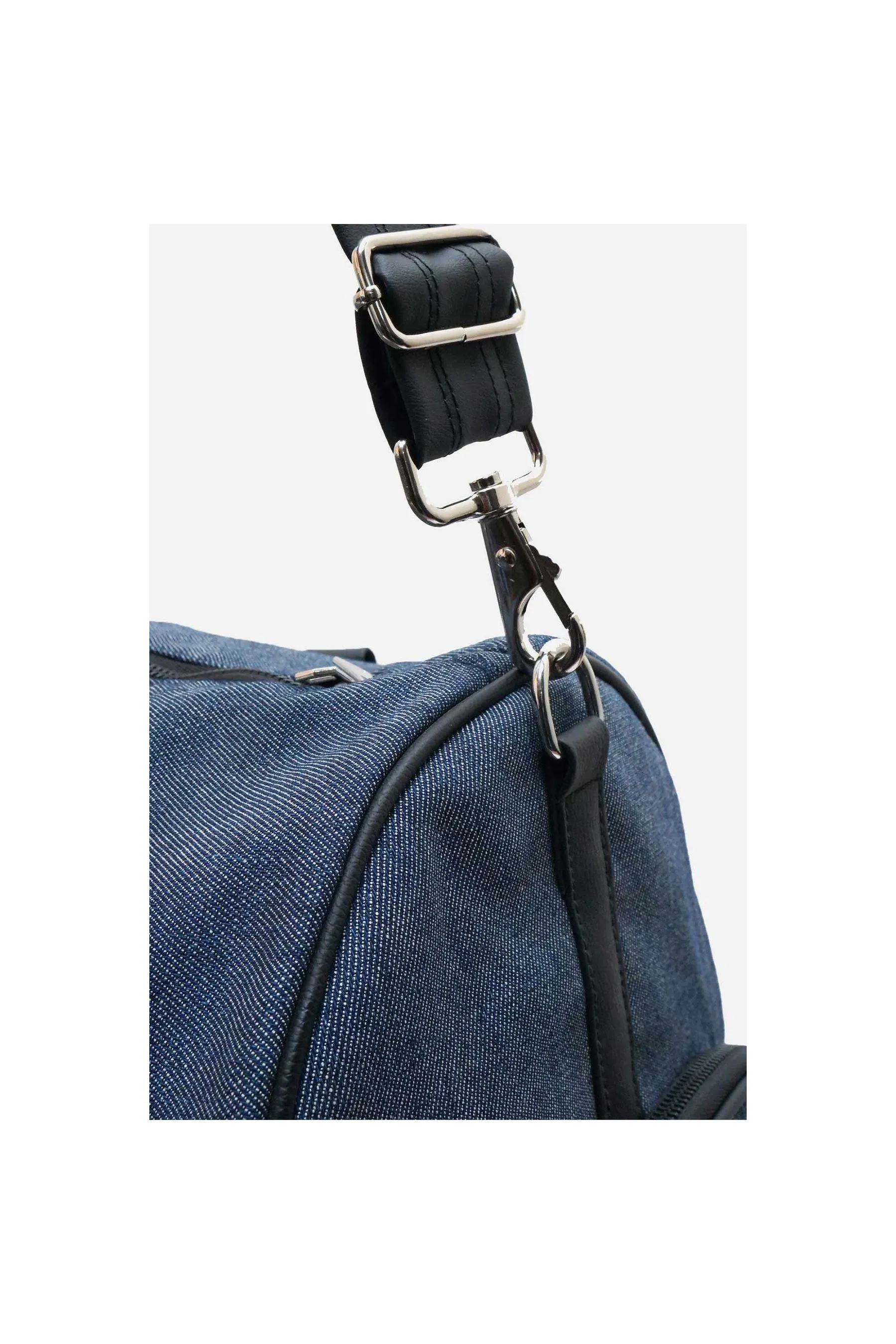 A TAILOR SON Denim Duffle Bag Denim Blue unisex Travel Bags