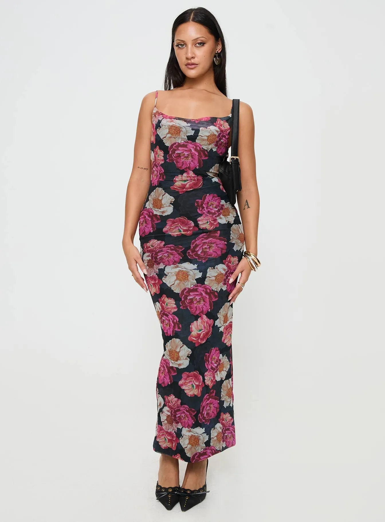 Auley Maxi Dress Multi / Red Floral