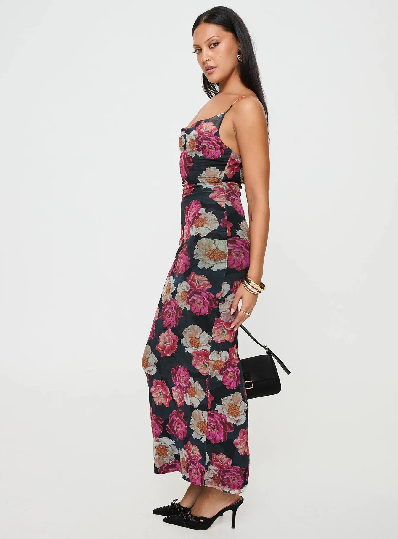 Auley Maxi Dress Multi / Red Floral