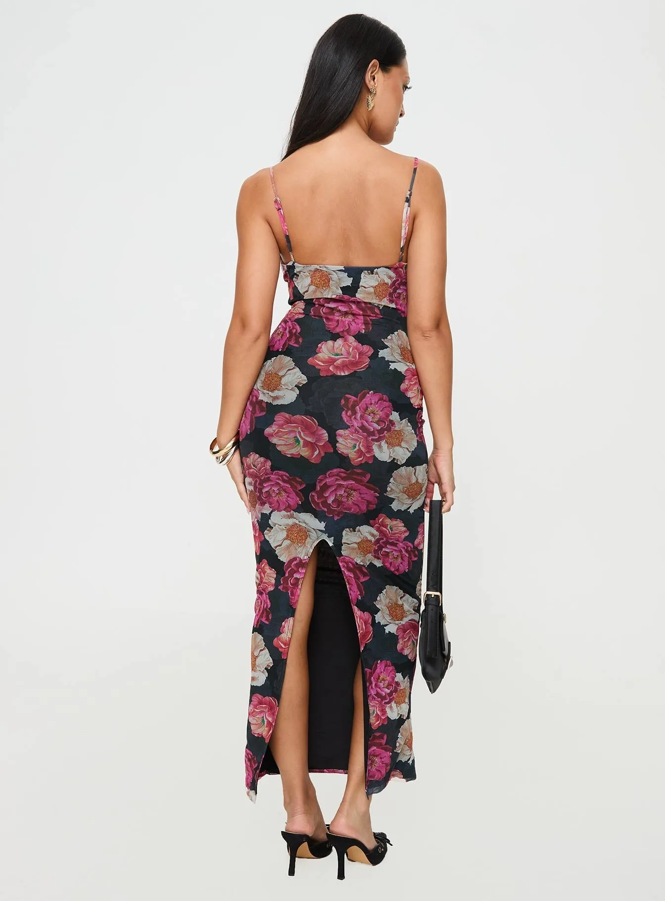 Auley Maxi Dress Multi / Red Floral