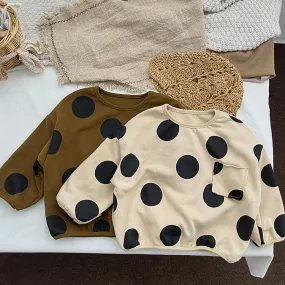 Baby Kid Girls Polka dots Tops Wholesale 23113030