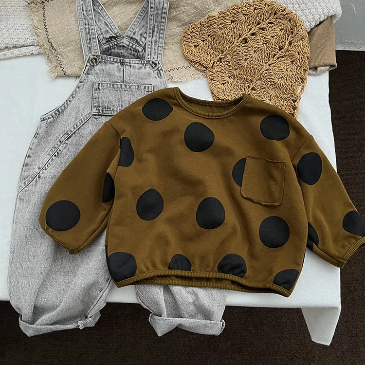 Baby Kid Girls Polka dots Tops Wholesale 23113030