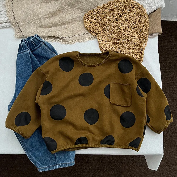 Baby Kid Girls Polka dots Tops Wholesale 23113030