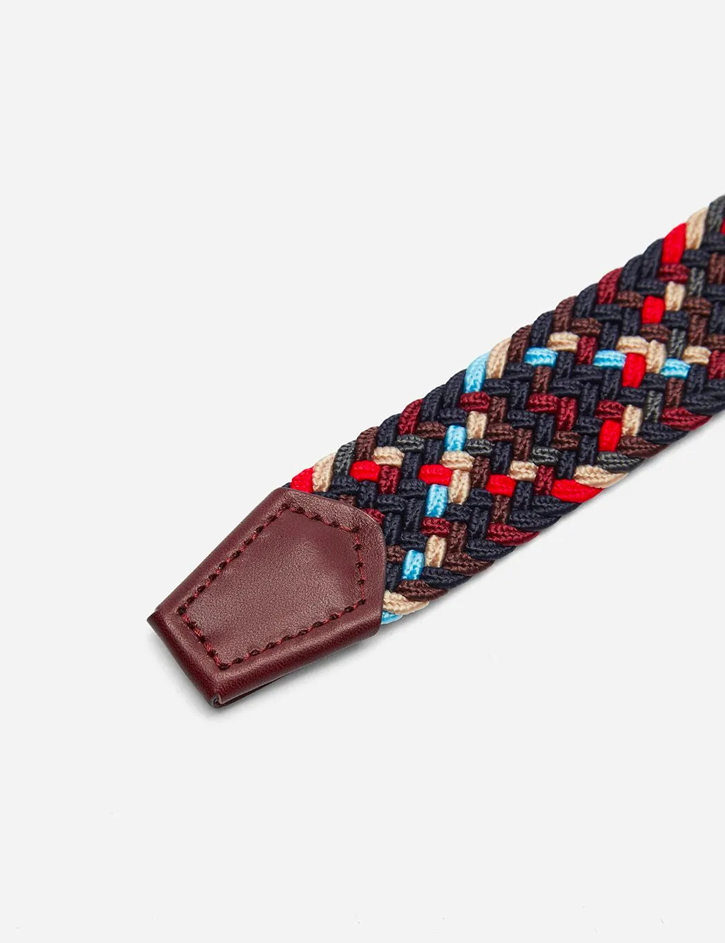 Barbour Ford Plaited Belt - Navy Mix