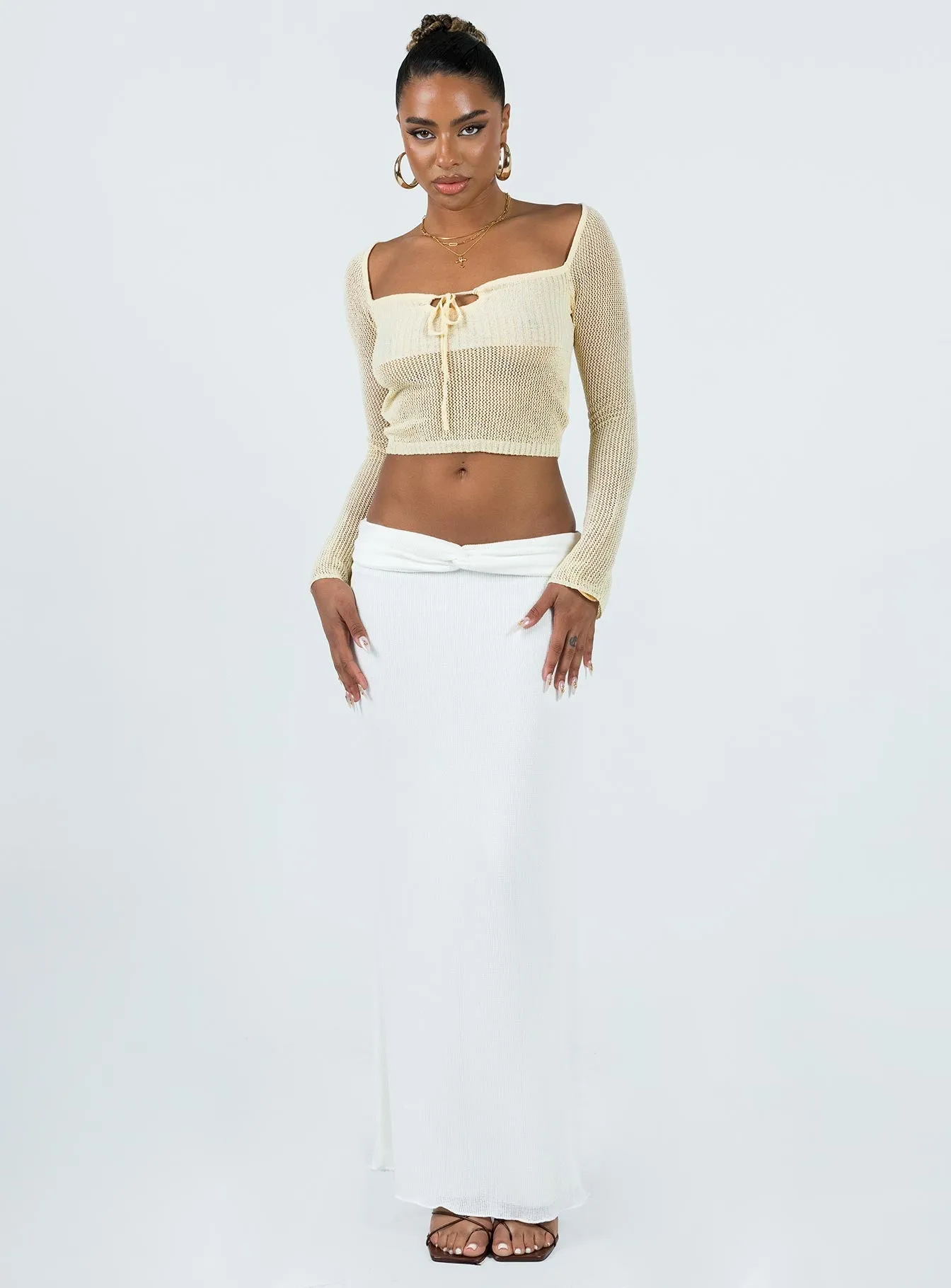 Berkshire Maxi Skirt White