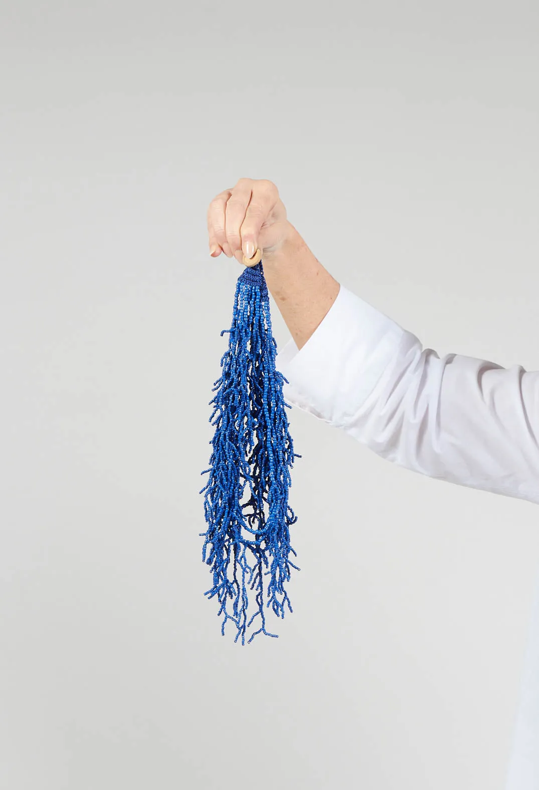 Blue Coral Beaded Necklace