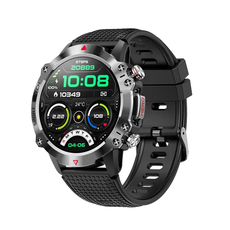 Bluetooth Call Heart Rate Blood Pressure Monitor Sports Smartwatch