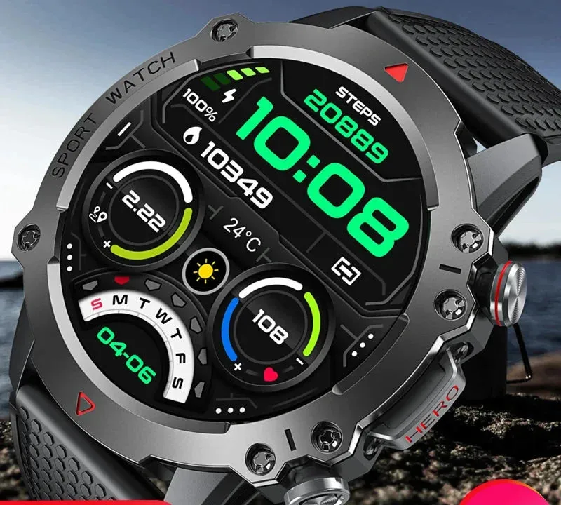 Bluetooth Call Heart Rate Blood Pressure Monitor Sports Smartwatch