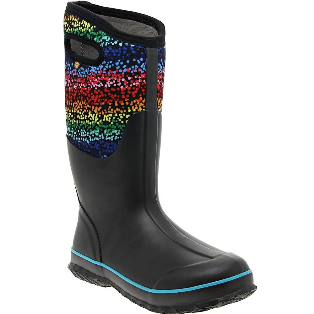 Bogs Classic Rainbow Dots Rubber Boots - Womens