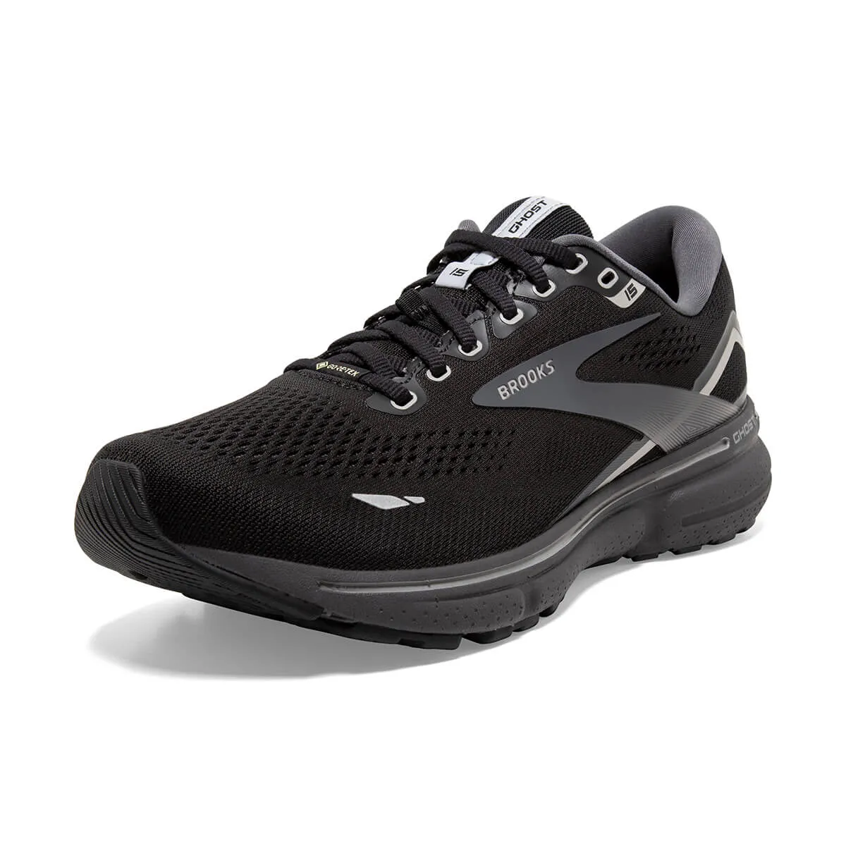 Brooks Ghost 15 GTX Mens | Black/blackened Pearl/alloy