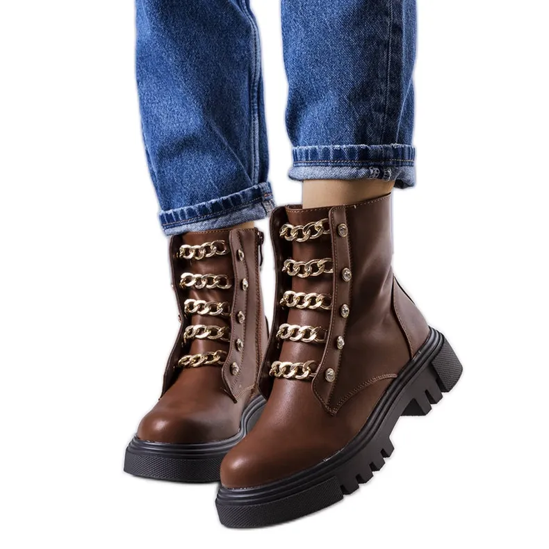 Camel insulated boots from Perno brown