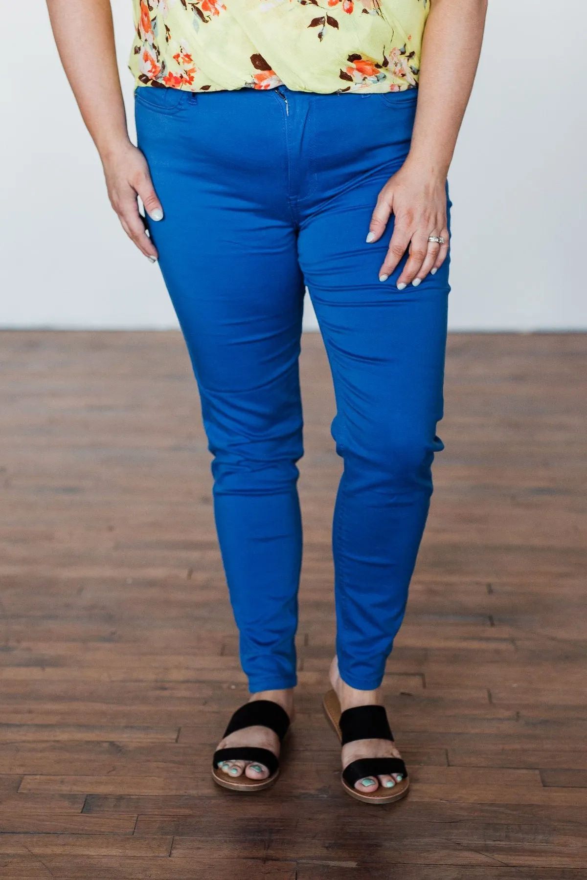 Celebrity Pink Ankle Skinny Jeans- Royal Blue