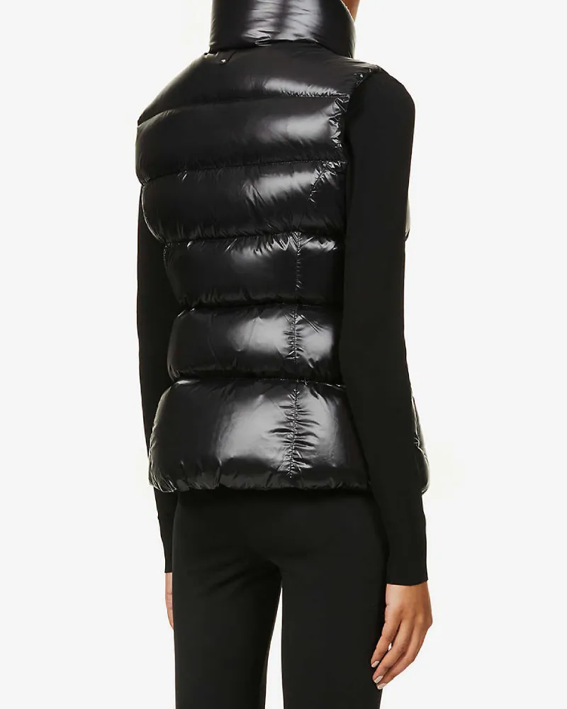 Chaya Padded Shell-Down Gilet Vest - The Puffer Jackets