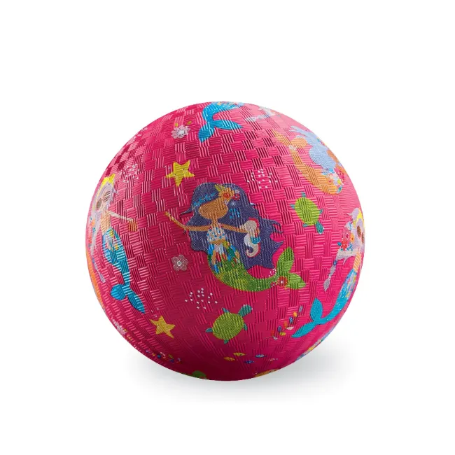 crocodile creek mermaids 5 inch rubber play ball