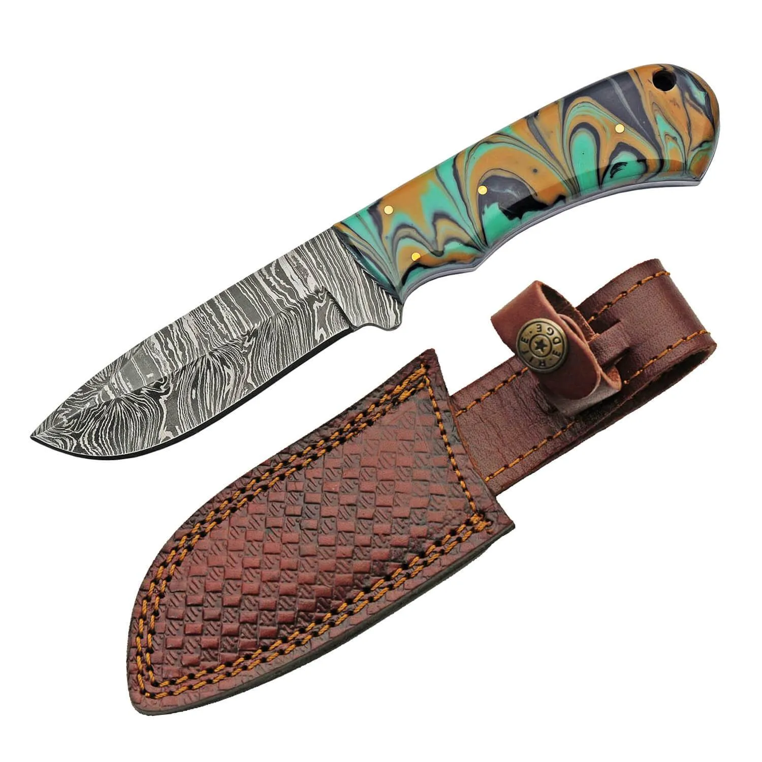 Damascus Wave Knife