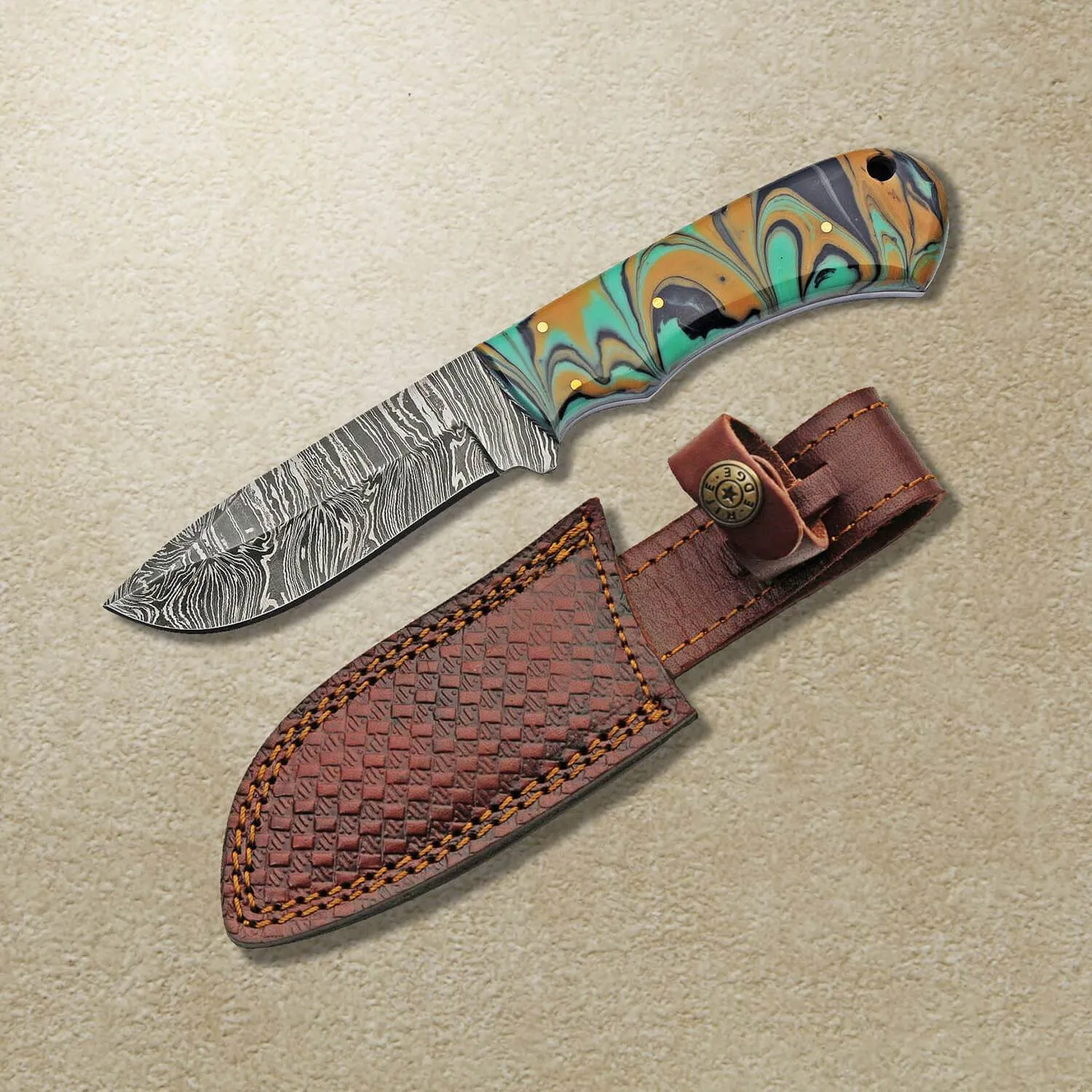 Damascus Wave Knife