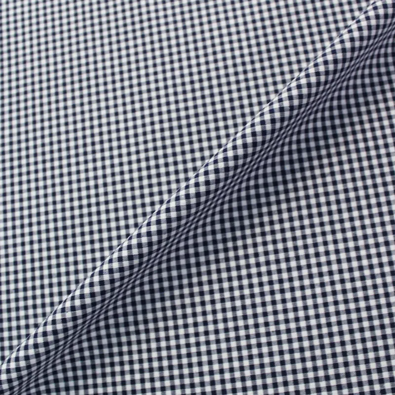 Dressmaking Cotton Mini Gingham - Navy and White