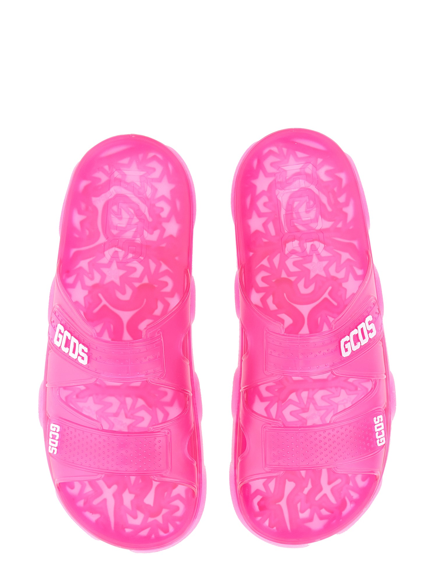 GCDS    RUBBER SANDAL WITH LOGO