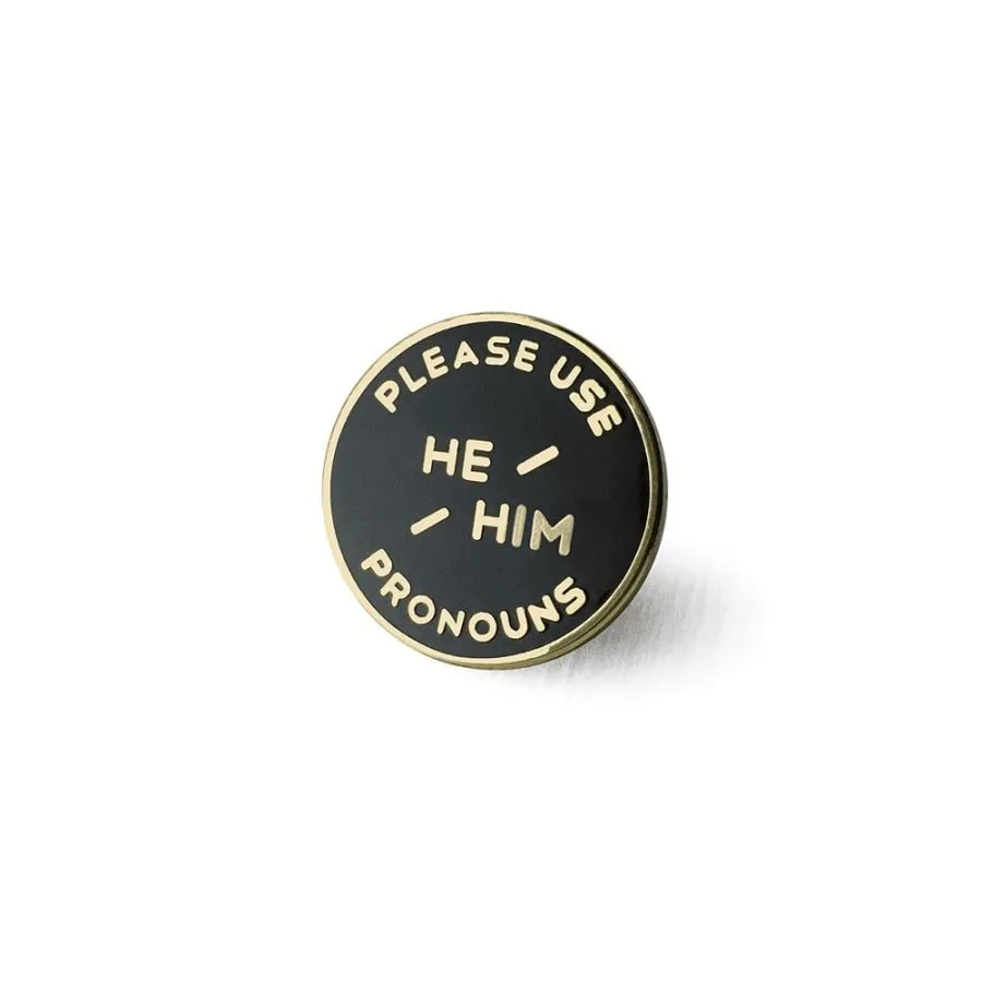 He/Him Pronoun 1 Enamel Pin