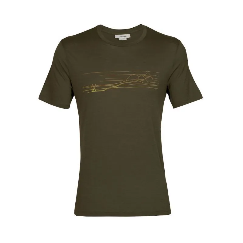 icebreaker  Tech Lite II SS Tee Ski Stripes - Maglietta lana merinos - Uomo