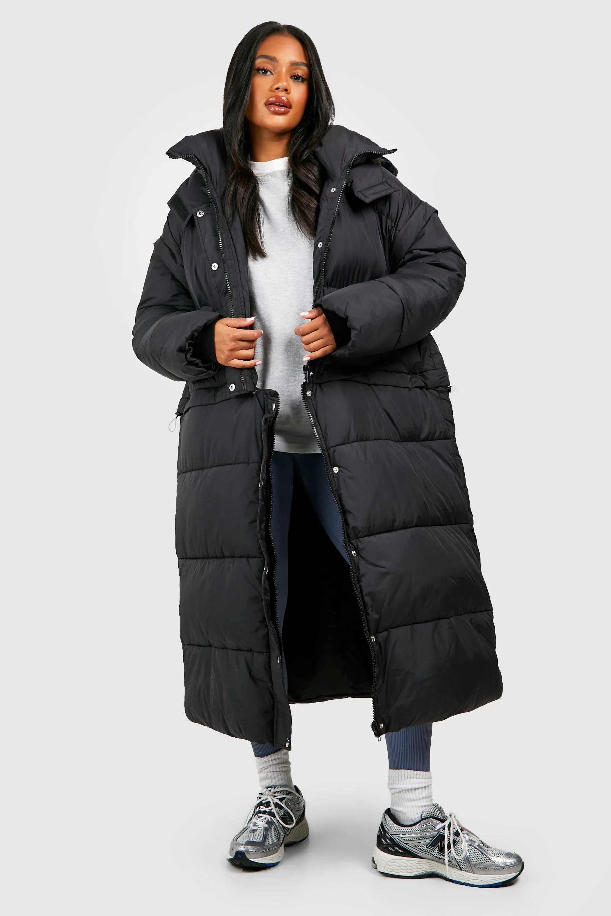 Jackets & Coats | 4 In 1 Detachable Oversized Puffer Jacket | boohoo