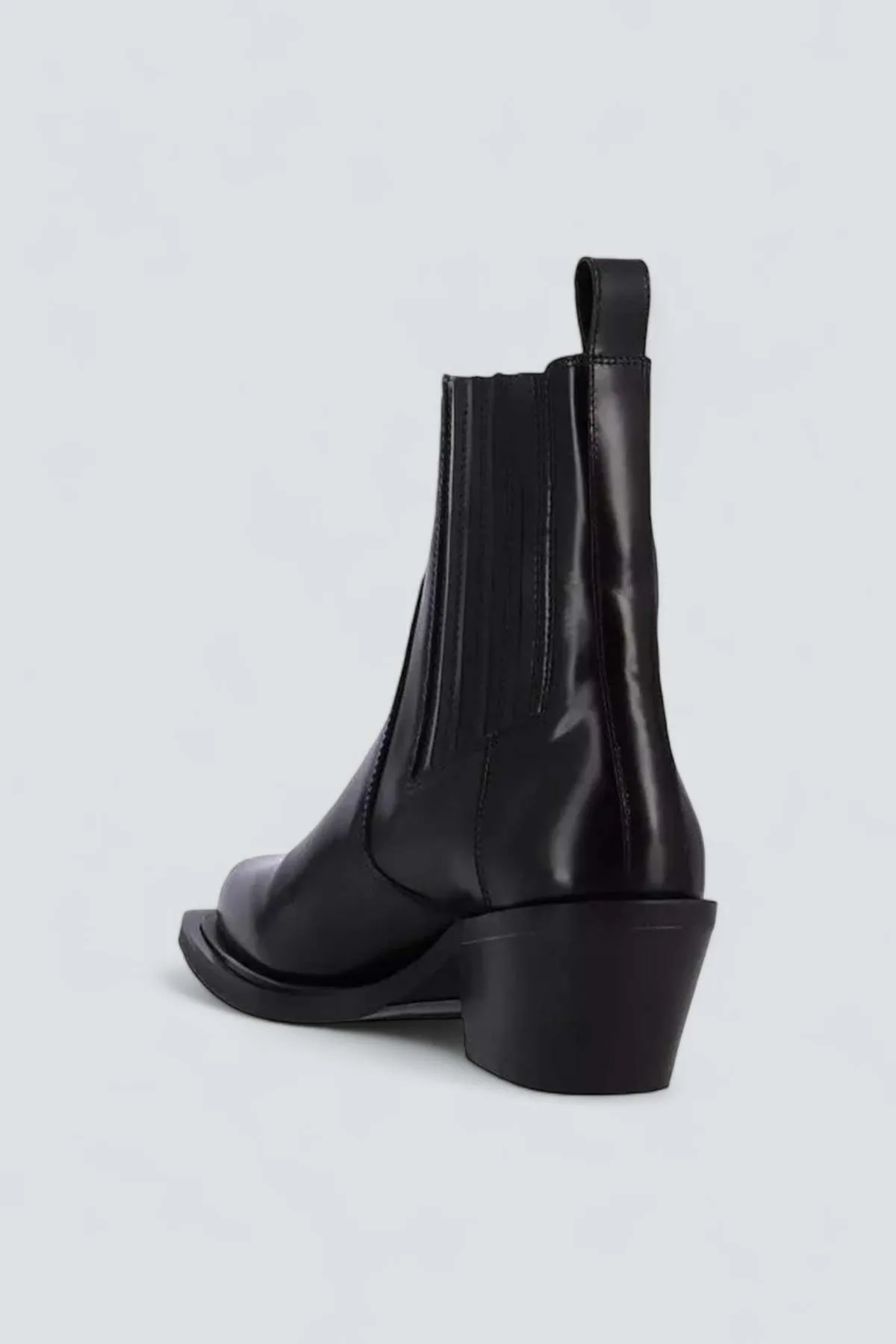 Leather Denver Ankle Boots - Black