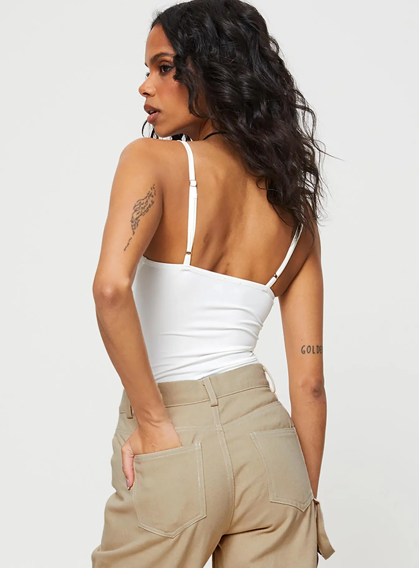 Linden Bodysuit White