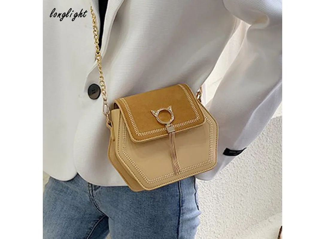 Longlight Woman Fashionable Shoulderbag Pu / Frosted Polyester Luxury Leather Brand Handbag Crossbody Bags For Women|Top-Handle 