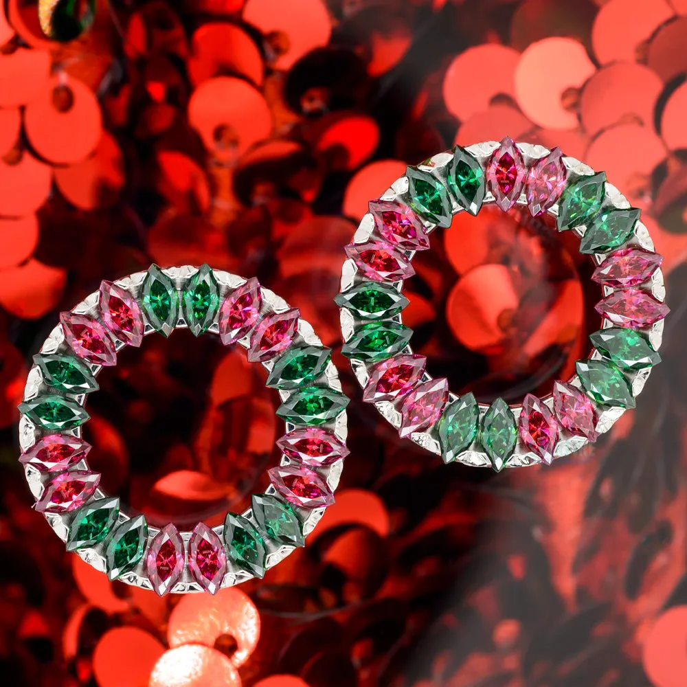 Marquise Eyelets with Brilliant-Cut Gems - Holiday Collection