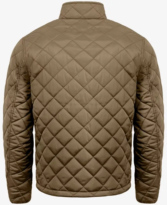 Men’s Diamond Quilted Olive Jacket - The Puffer Jackets