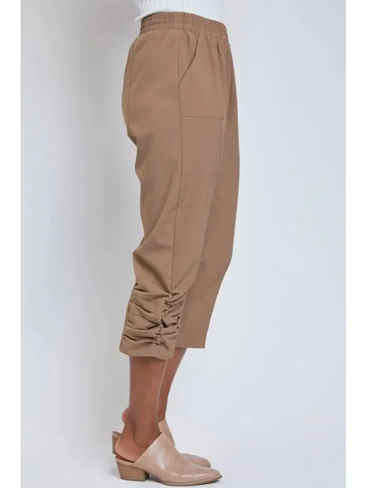 Misty Ruched Capri in Butternut