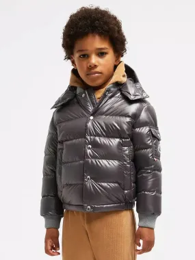 Moncler Enfant Boys Down Padded Manaem Jacket in Grey