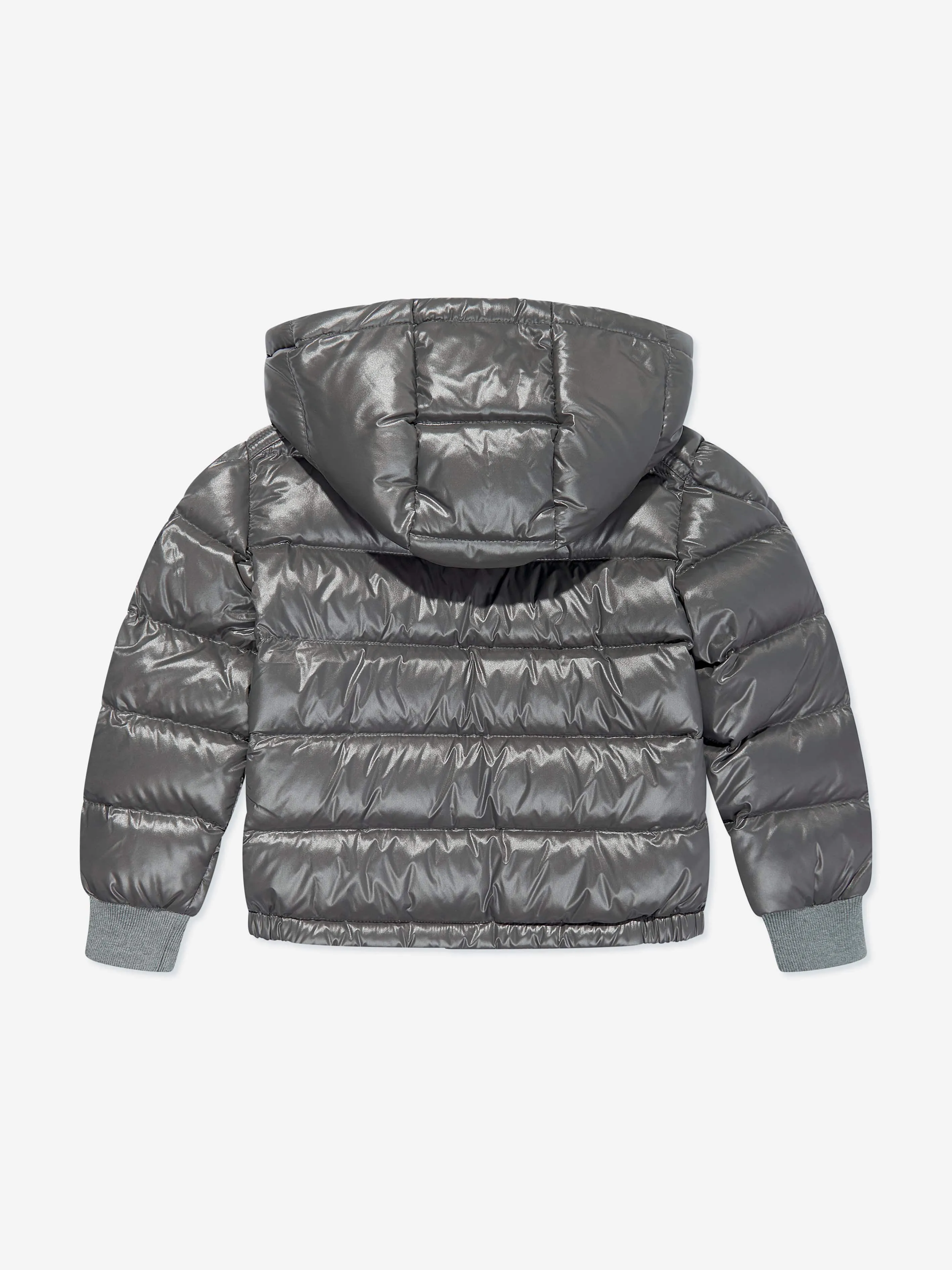 Moncler Enfant Boys Down Padded Manaem Jacket in Grey