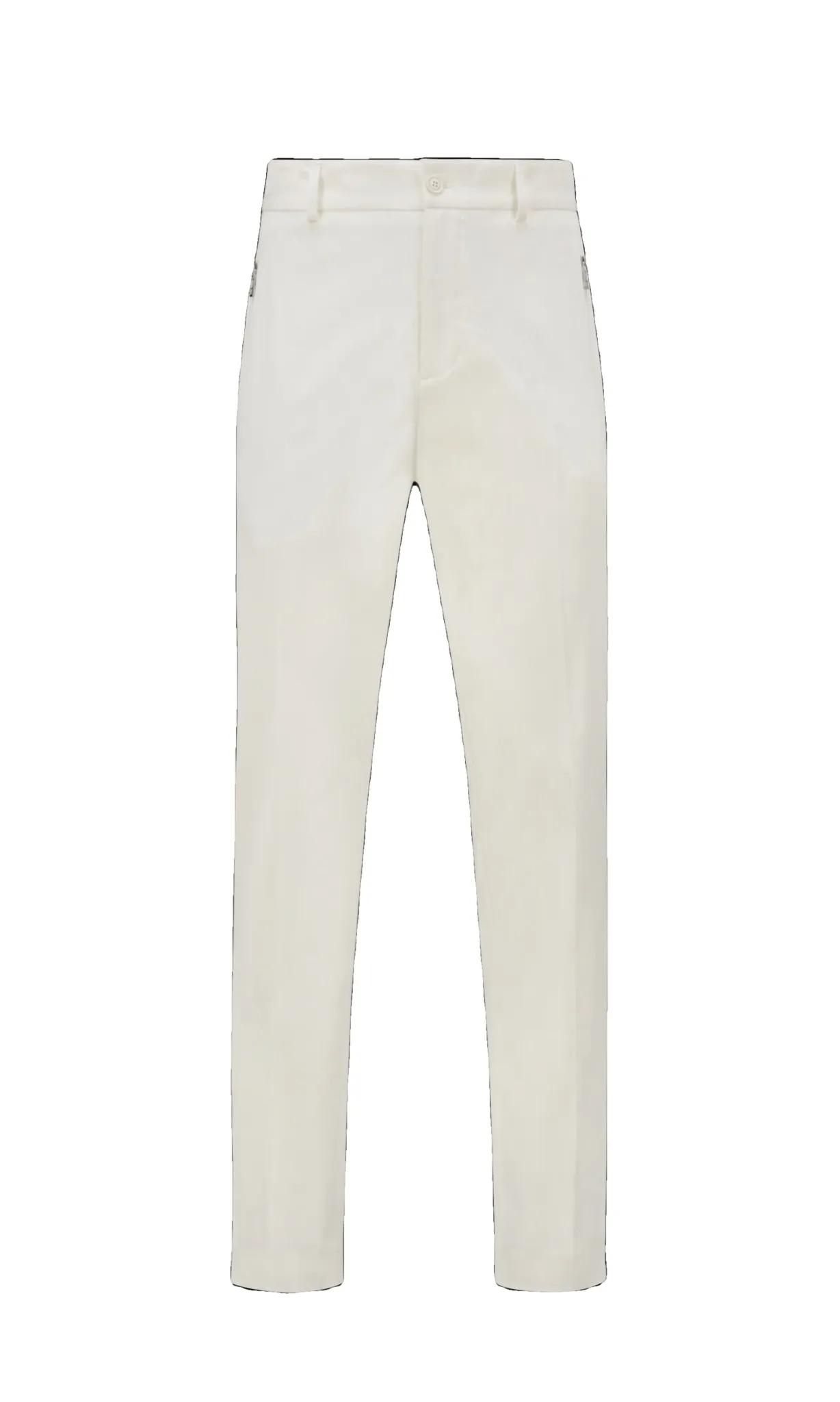 Moncler - Pantalon en gabardine blanc Neige