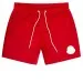 Moncler Rubber Logo Drawcord Swim Shorts Scarlet Red