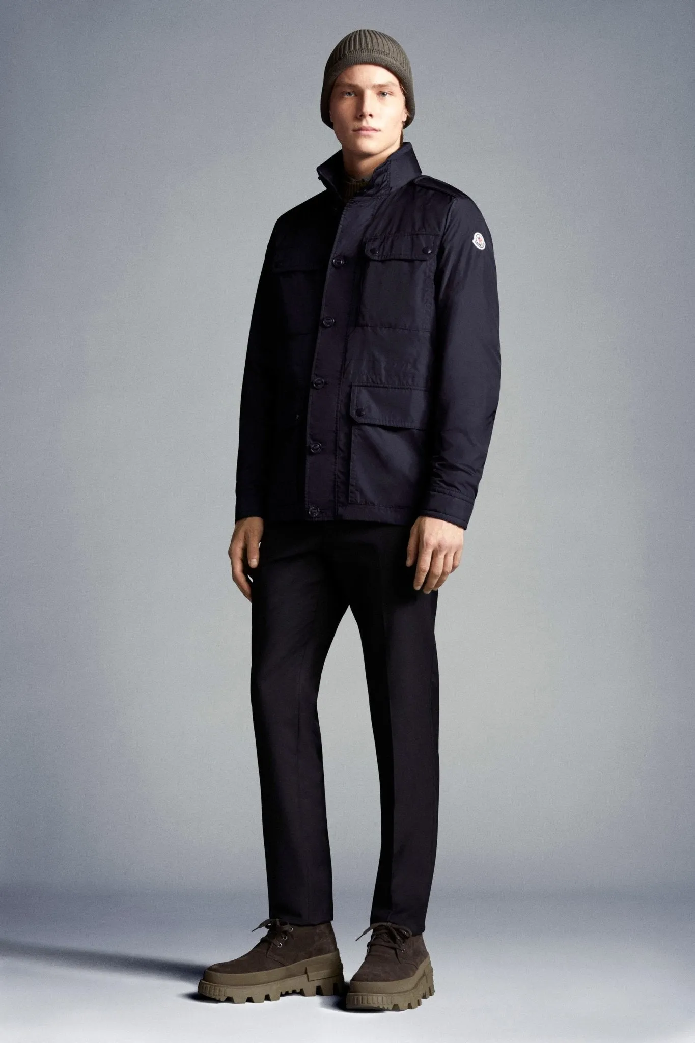 Moncler - Veste imperméable Lez Navy