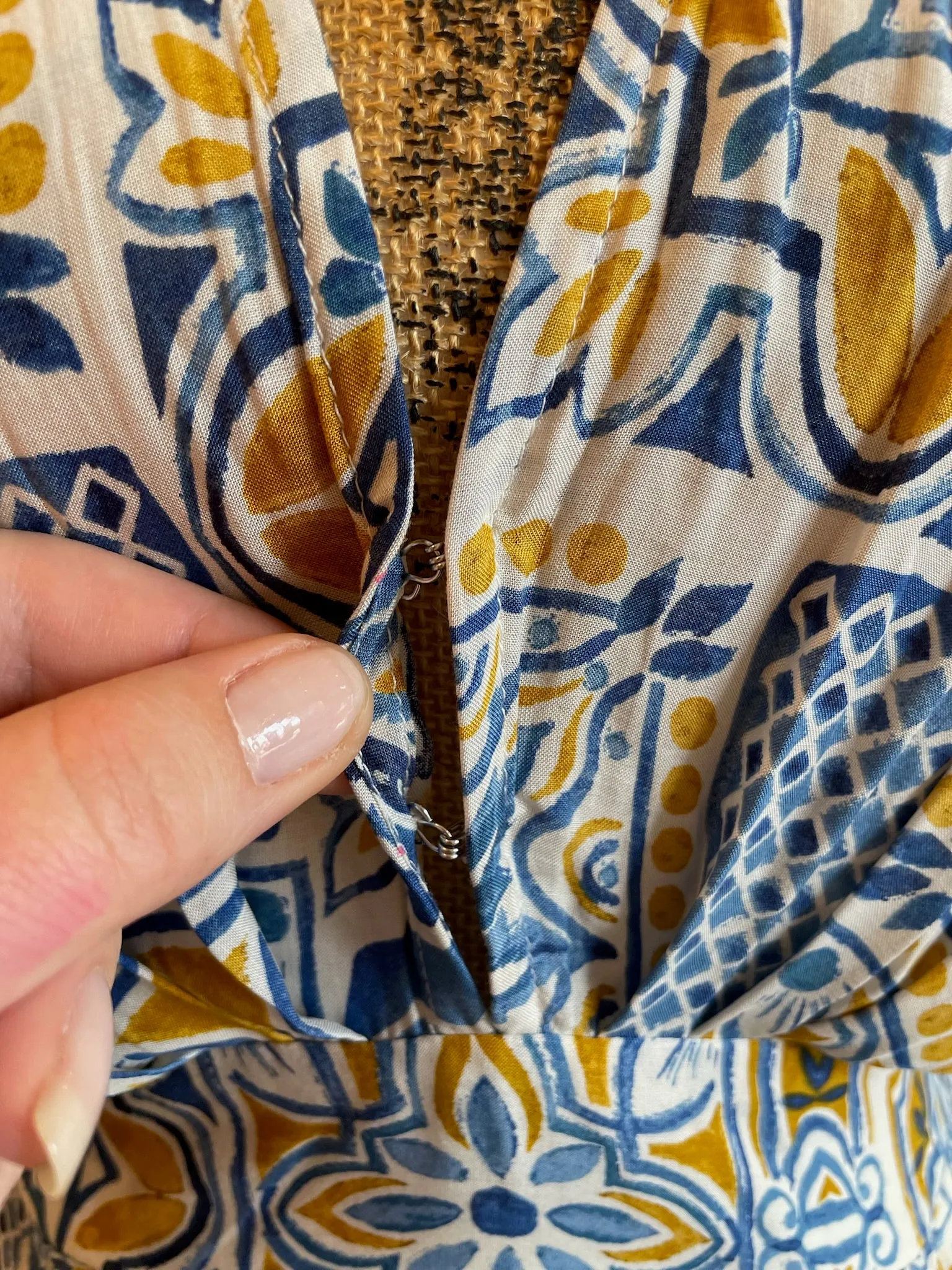 Mosaic Kaftan Midi Dress