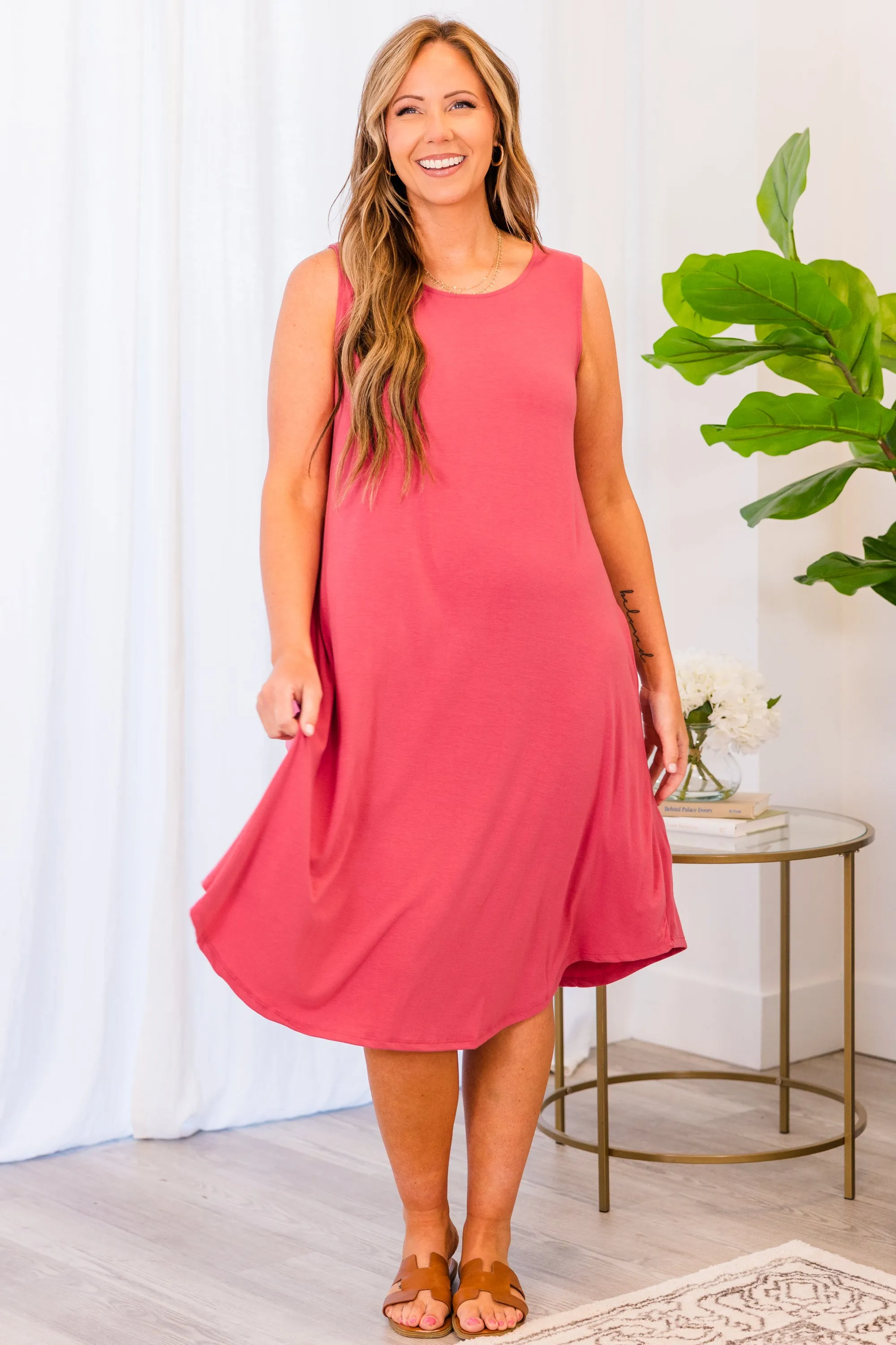 My Travel Companion Dress, Rose