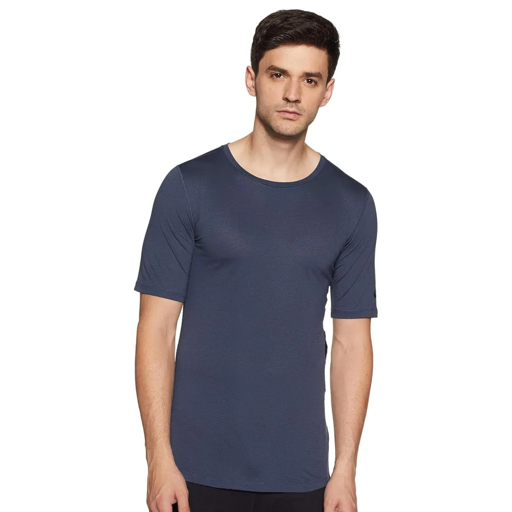 NIKE Men's Fttd Utility Short Sleeve T-Shirt (Thunder Blue/Black)