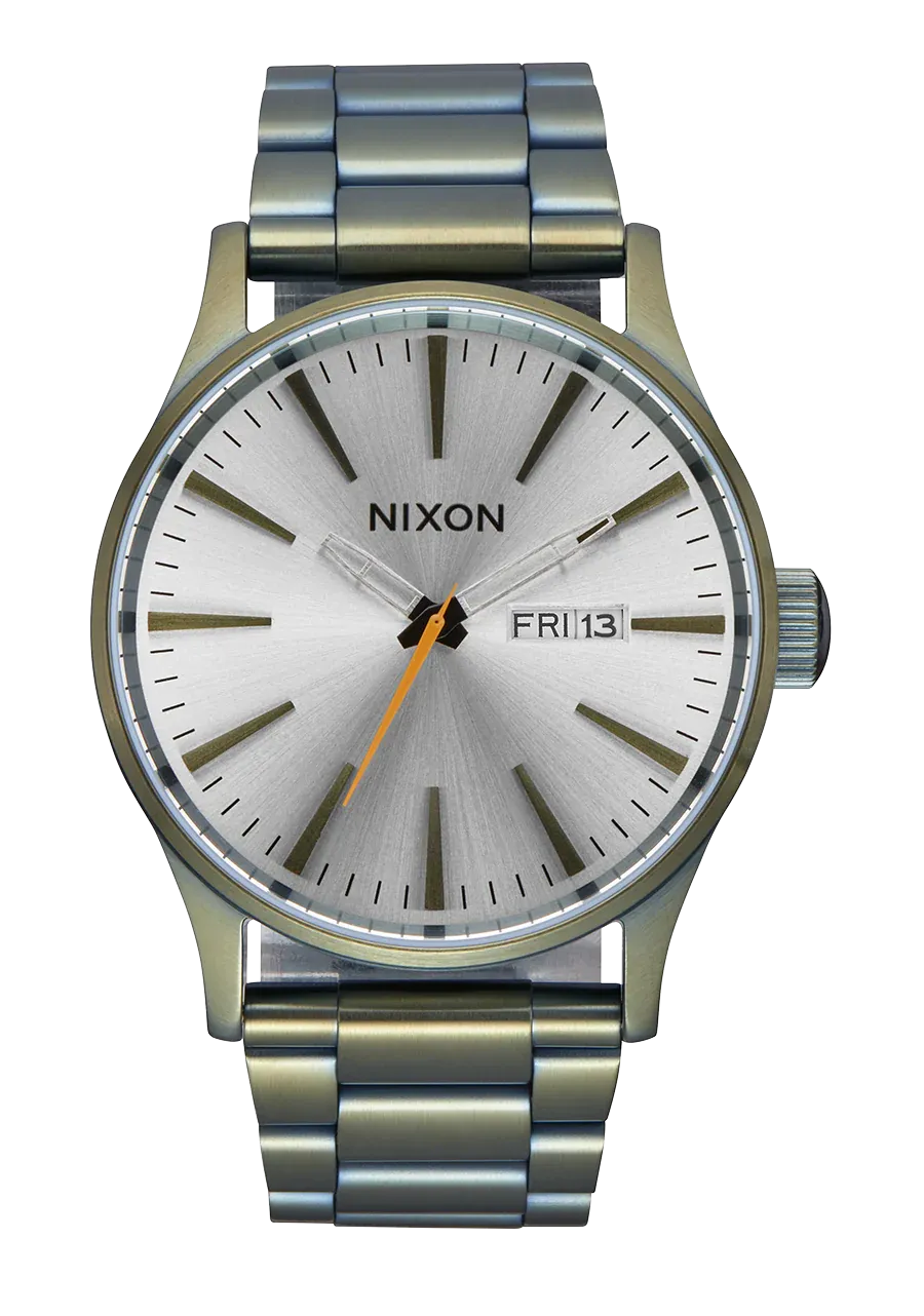 Nixon - Sentry Stainless Steel Watch Vintage White/Surplus