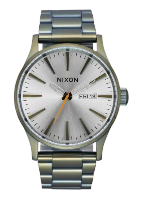 Nixon - Sentry Stainless Steel Watch Vintage White/Surplus