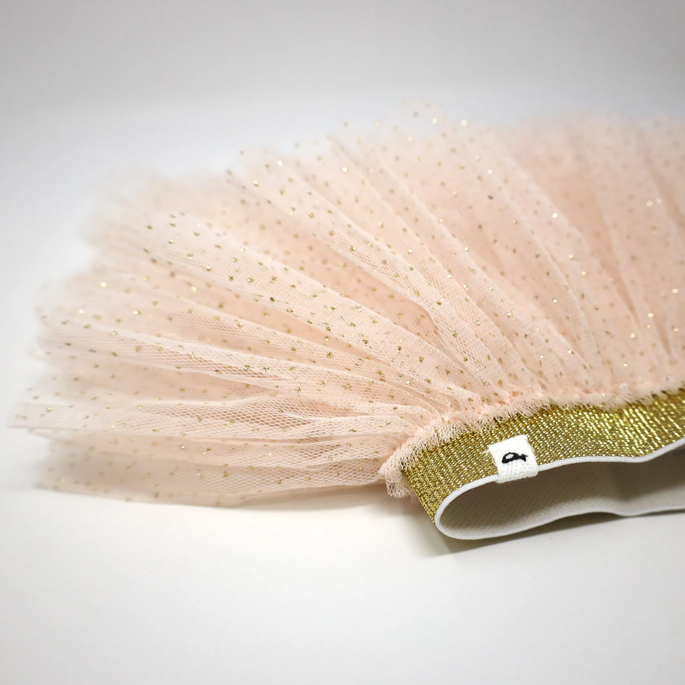 oh baby! Gold Band Layered Frill Tutu Skirt - Vintage Pink