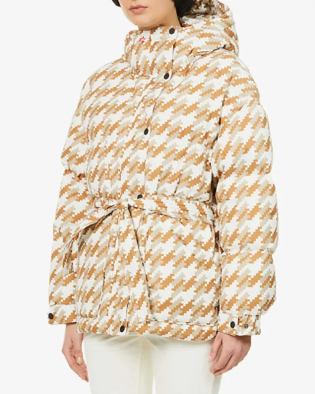 Oversized Parka II Houndstooth Shell-Down Jacket - The Puffer jackets