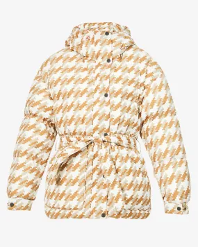 Oversized Parka II Houndstooth Shell-Down Jacket - The Puffer jackets