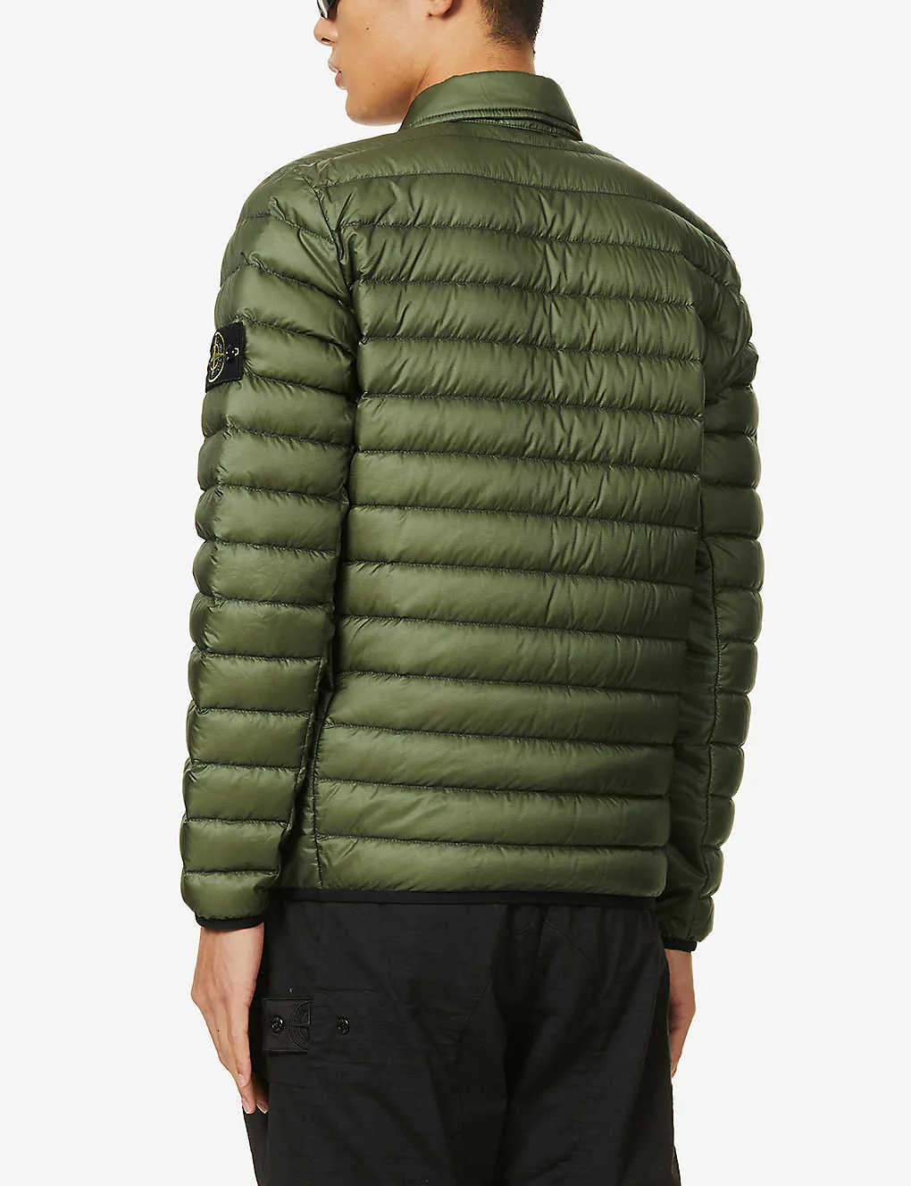 Padded Logo Patch Shell Down Jacket | The Puffer Jackets