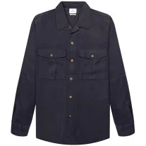 Paul Smith Linen Utility Shirt Dark Navy