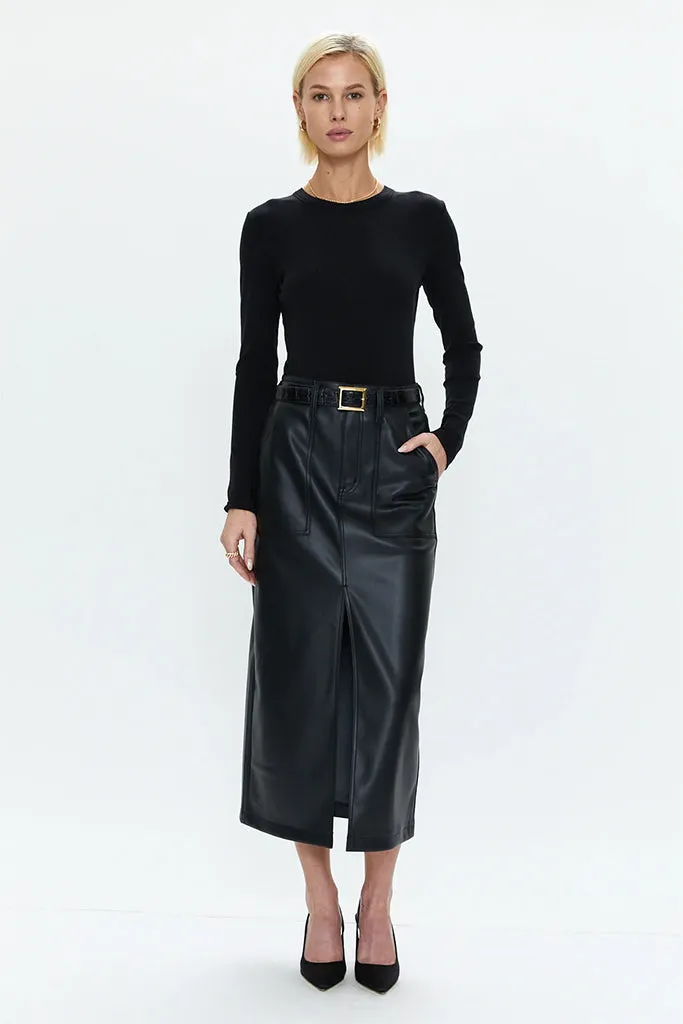 Pistola - Alice Utility Midi Skirt - Slate Black